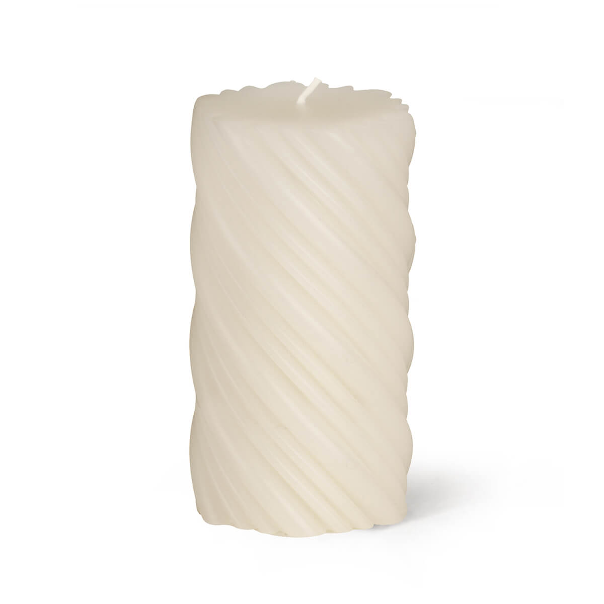 8629-00-A Zylinderkerze 10% Bienenwachs - 150/80 mm - Rillen diagonal grob