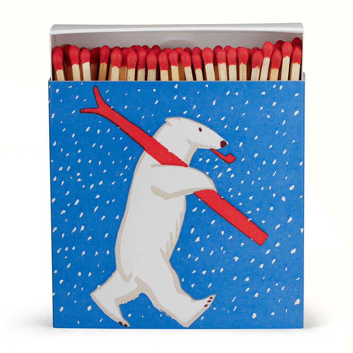 Zündhölzer XL – Christmas Skiing Polar Bear
