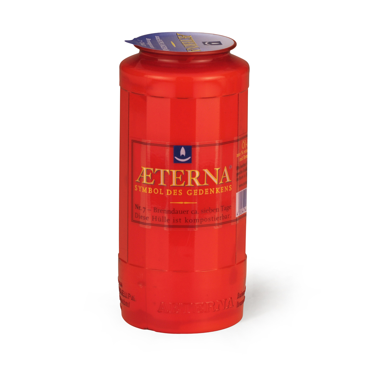 3222-00-A Aeterna Ewiglichtkerzen No. 7 rot - Brenndauer ca. 7 Tage