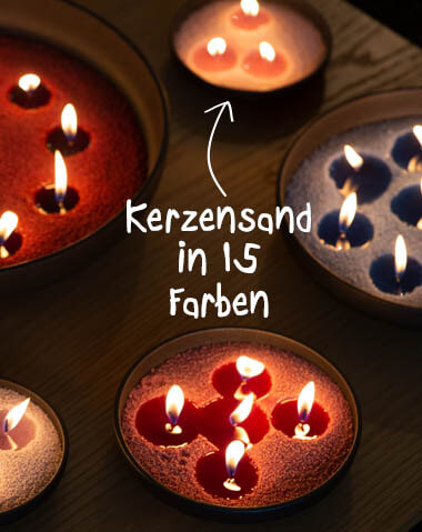 Banner Kerzensand farbig