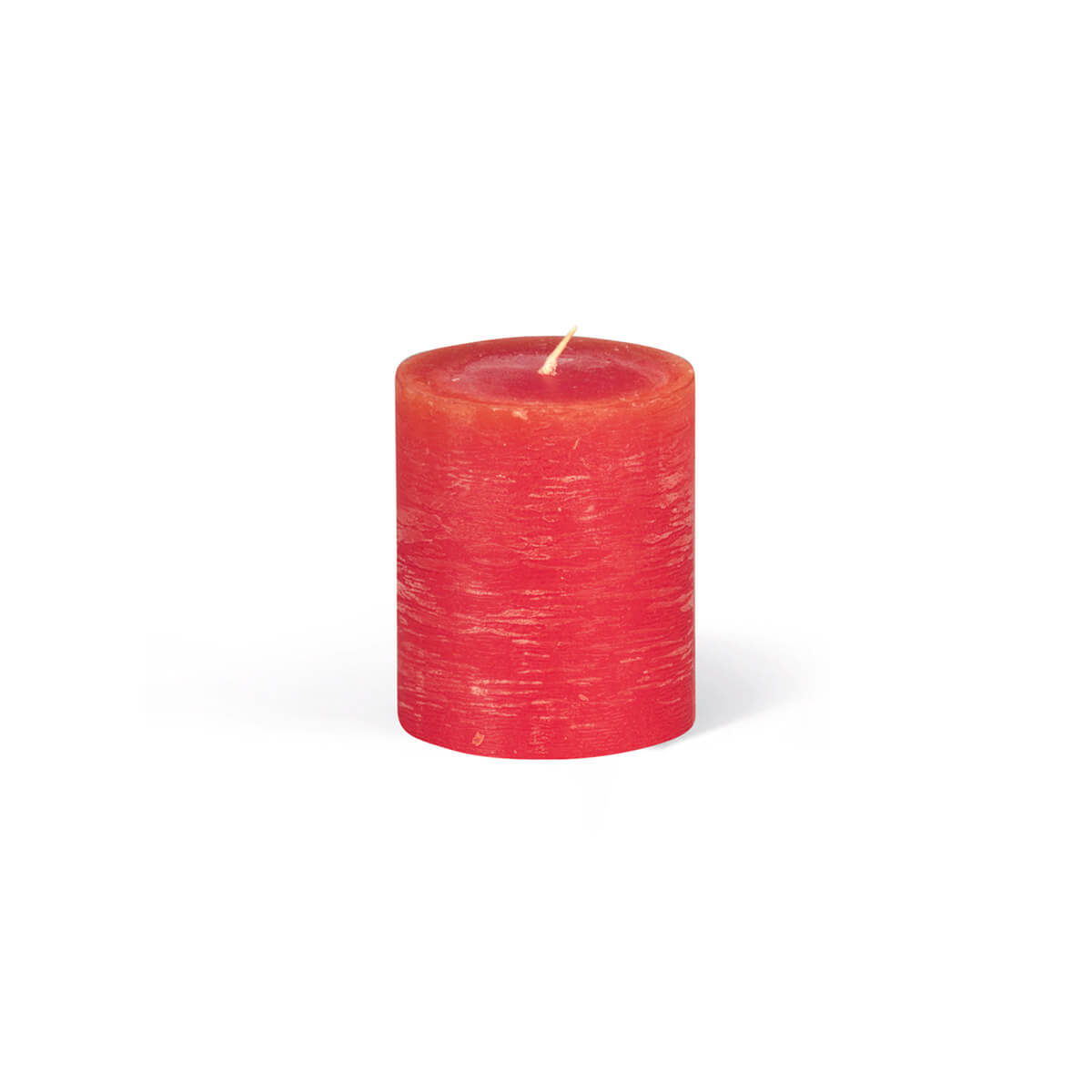 Rauhreifkerzen Zylinder 70/60 mm - in 10 Farben - durchgefärbt - 41 rot