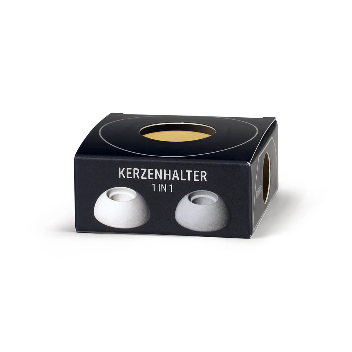 Kerzenhalter 1 IN 1 gelb