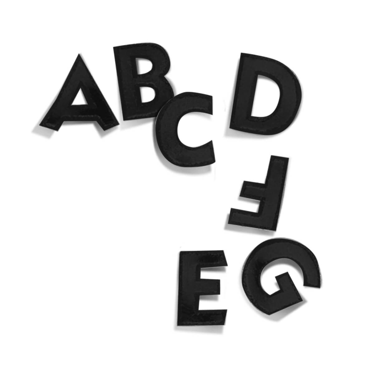 8623-00-A Buchstaben und Zahlen aus Wachsfolien – schwarz