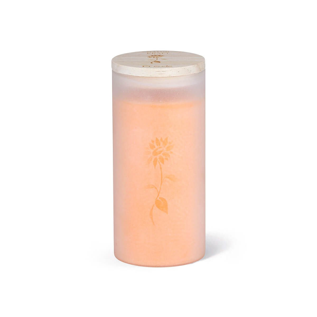 10322-00-A Berglicht – Olivenwachs-Stearin Kerze im Glas – Freude – vegan