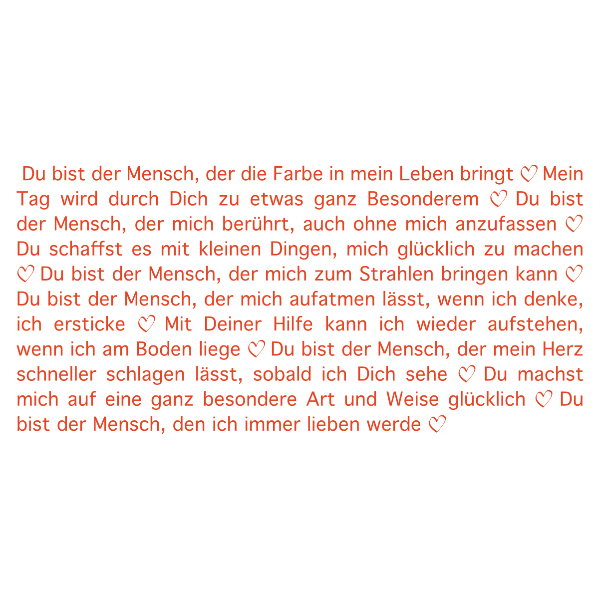 Wortlicht – Für den liebsten Menschen