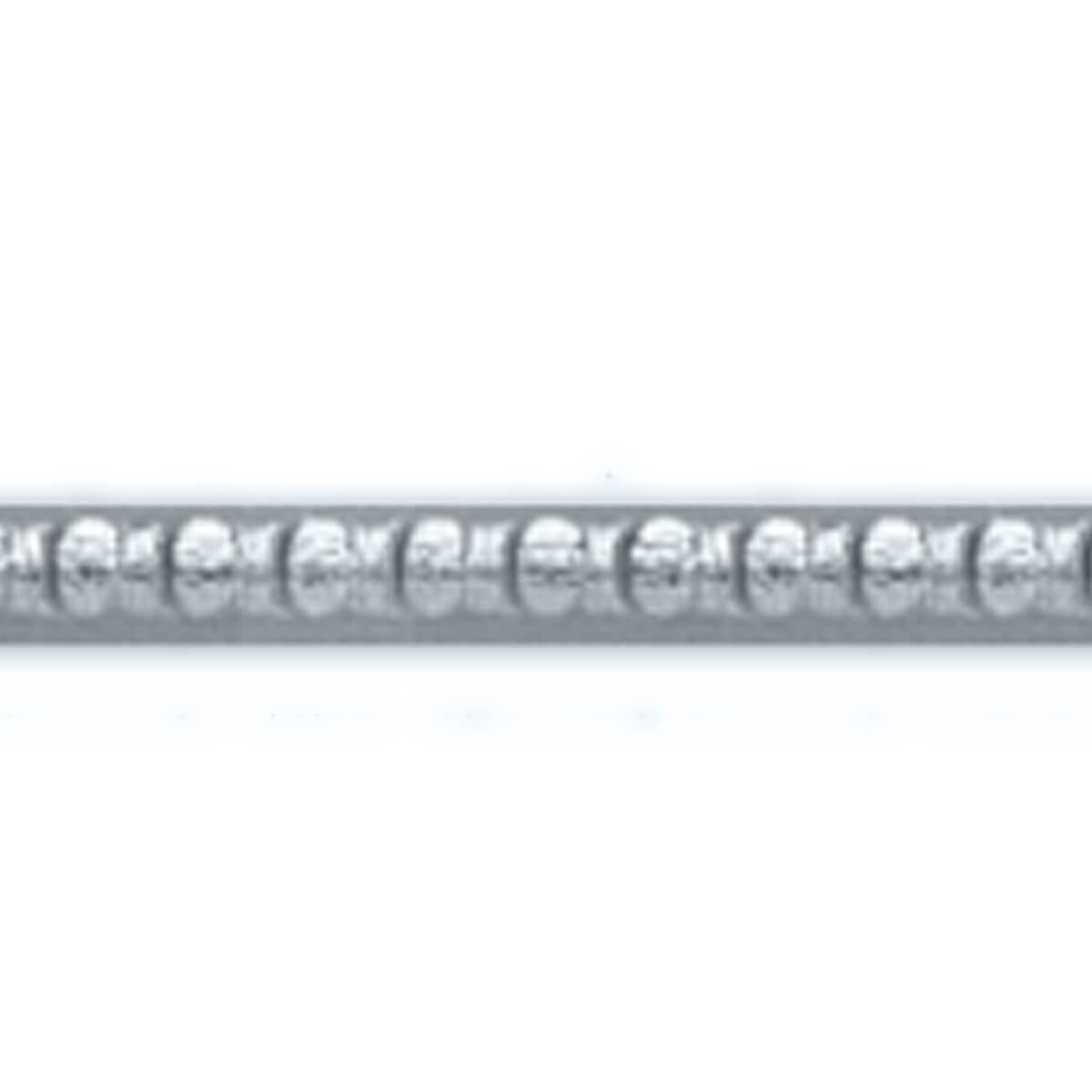 Silberstreifen Perlen - 450 x 4 mm