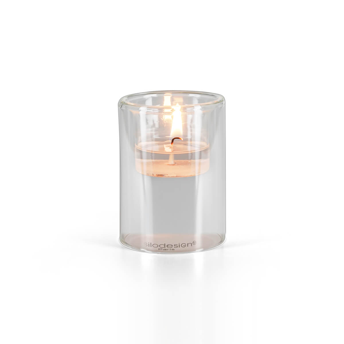 9344-00-B Siloflame Windlicht - 80/60 mm - für Teelichte ohne Alu Hülle