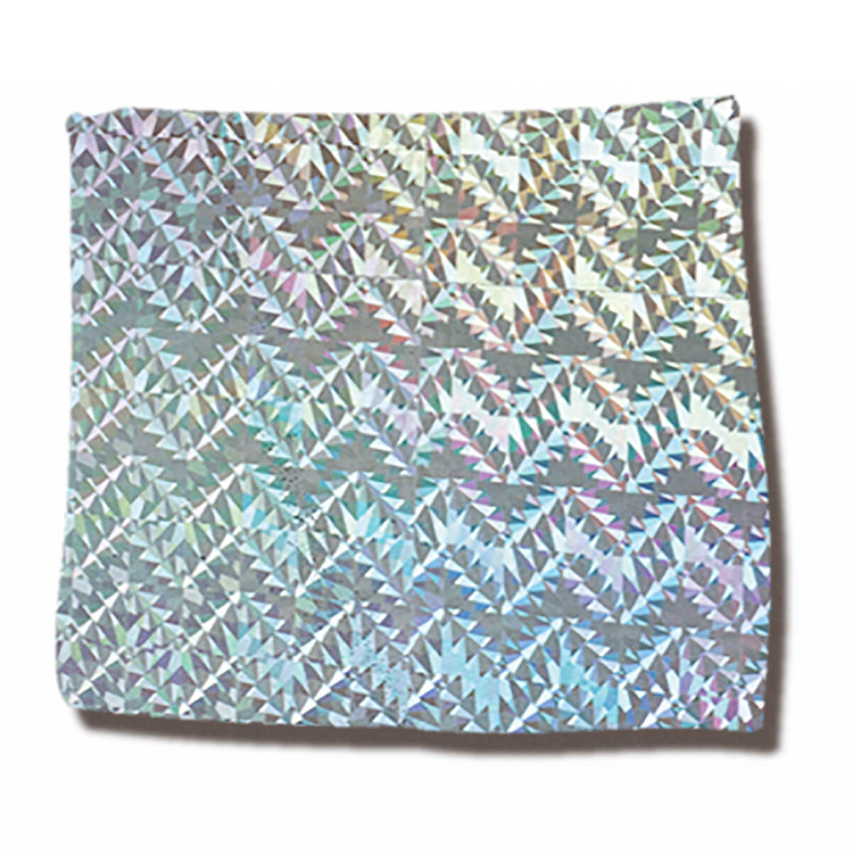 1127-00-B Wachsfolie silber mit Dreieckeffekt