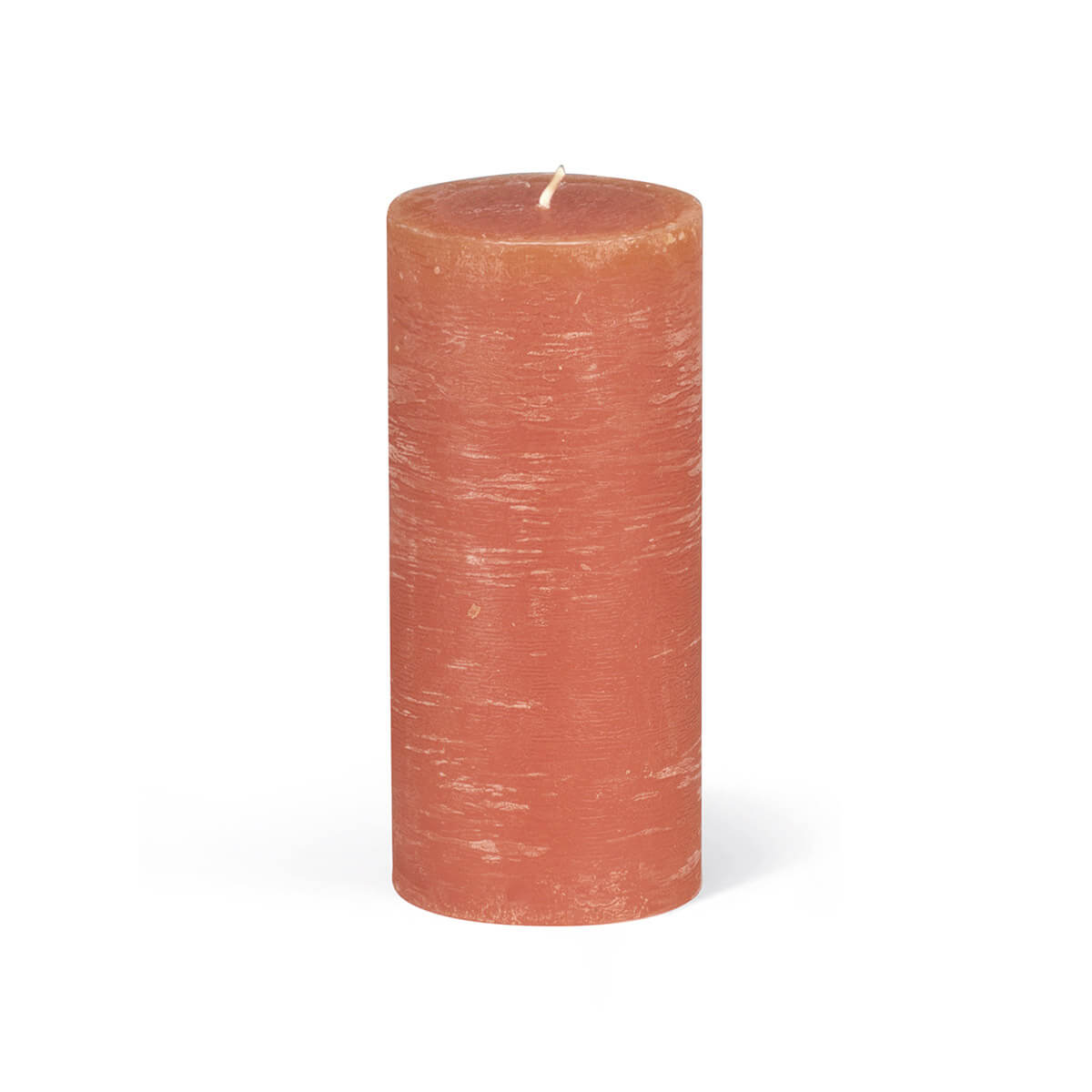 Rauhreifkerzen Zylinder 130/60 mm - in 10 Farben - durchgefärbt - 52 koralle