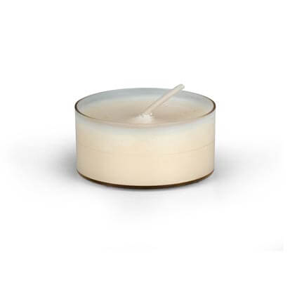 3200 Einsatzkerze für Glasopferlicht - weiss - pflanzliches Wachs - 4 h - Muster